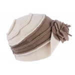 Chapeau Femme Hiver Beige Vintage Bonnet Beret Laine Bouillie Melia-Taille uniq