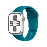 SRena Bracelet SBC1 pour bracelet apple watch se ultra 2 series 10 9 8 7 6 5 4 3 2 1 49mm 46mm 45mm 44mm 42mm 41mm 40mm 38mm cuir sport montre silicone en couleur Bleu Lac Profond