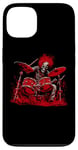 iPhone 13 Skeleton Drummer Guy Rock And Roll Band Rock On Drum Kit Case