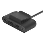 Belkin USB Extender 2x USB-C 2x USB-A - Svart