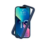 RhinoShield Coque Bumper Compatible avec [iPhone 13 Mini] | CrashGuard NX - Protection Fine Personnalisable - Absorption des Chocs [sans BPA] - Bleu Marine