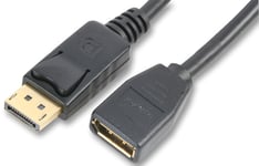 5m DisplayPort Extension Cable Gold Plated Male to Female Display Port Lead