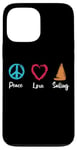 Coque pour iPhone 13 Pro Max Peace Love Sailing Captain Boat Sport