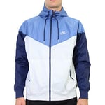 Nike M Nsw He Wr Jkt Hd Sport Jacket - Photon Dust/Stone Blue/Midnight Navy/(Photon Dust), Small