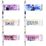 Kpop Bts Blackpink Ballpoint Pen Black Ink Gel With Cute Pho A4