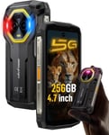 5G Armor Mini 20 Pro,4.7 Écran HD+ Telephone Portable Incassable 16Go+256Go,Android 14,64MP Nocturne Vision 6200mAh 33W Dual SIM/NFC/GPS/IP69K Téléphone Étanche.[U145]