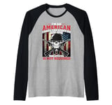 I'm An American I Have The Right To Bear Arms American Flag Raglan Baseball Tee