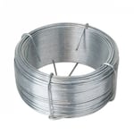 Fil d'attache en acier galvanisé pour grillage ou autre - 100 m x Diam 1.5mm - Gris - Linxor