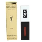 Yves Saint Laurent Lip Stain Glossy Rouge Couture Holographics 506 Orange Gaming