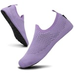 SAGUARO Chaussures d'eau Unisexe Séchage Rapide Mesh Respirant Chaussures Sport Aquatique Intérieur Extérieur, Violet 42/43