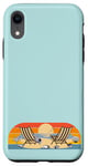 Coque pour iPhone XR Voyage à la plage, soleil, mer, coquillages, oiseaux, sable, vacances en famille