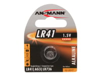 Ansmann - Batteri Lr41 - Alkaliskt