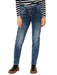 Cecil B375937 Jean Loose, Mid Blue Wash with Tinting, 25W x 32L Femme