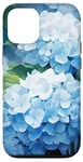 iPhone 13 Pro White Blue Hydrangea Flowers Cute Case