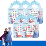 Nagelstickers - Disney prinsessor pyssel makeup - Frost elsa multifärg