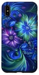 iPhone XS Max Tie Dye, Colorful Abstract Pattern, Blue & Purple Colors Case