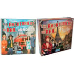 Les AVENTURIERS du Rail : 1 Jeu Londres 70's + 1 Jeu Paris Années Folles - Jeu de Société pour Enfants dès 8 Ans - Jeu de Stratégie Version Indépendante en Français - 2 à 4 Joueurs - 10 à 15 Min