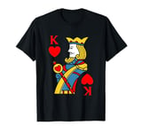 King of Hearts Playing Card Costume Halloween Deck of Cards T-Shirt