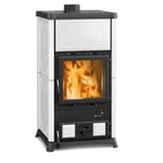 La Nordica Extraflame Poêle à Bois En Majolique Fedora Blanc 9,6 Kw pour 238 M³