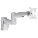 ProperAV White TV Wall Bracket for 13’’ 19’’ 22’’ 23’’ 24’’ 28’’ Tilt 20° VESA Max 100x100