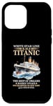 Coque pour iPhone 12 Pro Max Titanic Expert – White Starline RMS Titanic Garçons Filles