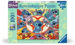 Ravensburger - Puzzle Enfant - Puzzle 100 pièces XXL - Dans mon propre univers / Disney Stitch - À partir de 6 ans - Puzzle de qualité supérieure - Carton épais et résistant - Aventure - 12001071