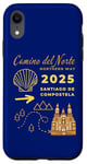 Coque pour iPhone XR Camino Del Norte 2025 Saint-Jacques-de-Compostelle