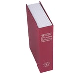 (Red) Book Safe Case Money Book Safe Box Lifelike Stainless Steel Liner