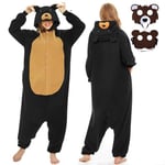 JONRRYIN Combinaison Pyjama Animal Femme, Onesie Kigurumi Adulte Grenouillere avec Masques d'animaux, Animaux Pyjama Combinaison Homme Cosplay pour Carnaval