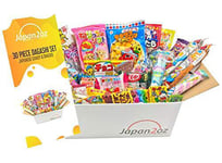 Japanese Snacks & Candy Box & English Pamphlet 30 x Dagashi Sweets Candy