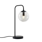 JUUS Bordslampa ELEONORA Mattsvart/klarglas