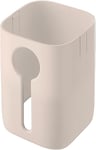 ZWILLING FRESH & SAVE CUBE Cover pour boîte de conservation taille 2S, protection maximale des aliments sensibles à la lumière, indicateur de niveau, plastique sans BPA, couleur ivoire