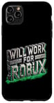 Coque pour iPhone 11 Pro Max Fonctionne avec le jeton de jeu amusant Robux