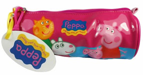 Trousse À Crayons En Forme De Baril Peppa Pig Avec Toute La Bande