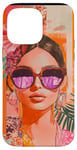 Coque pour iPhone 14 Pro Max Aquarelle orange ethnique mignon rose collage coquette