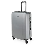 ITACA - Valise Cabine 55x40x20, Valise Cabine, Valise À roulettes, Valise Roulette, Valise Rigide, Résistant, Légère, Argenté