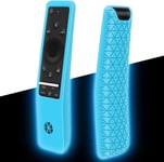 Étui De Protection Pour Telecommande Samsung Bn59 Series,Antidérapant Antichoc Housse Coque En Silicone Pour Télécommande Tv Samsung¿Glow Blue)