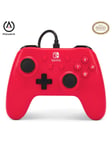 PowerA Wired Controller for Nintendo Switch - Raspberry Red - Controller - Nintendo Switch