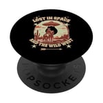 LOST IN SPACE AND WILD WEST sci-fi Alien abduction space PopSockets Adhesive PopGrip