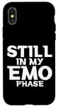 Coque pour iPhone X/XS Still In My Emo Phase Musique alternative de style gothique