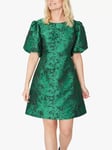 A-VIEW Aria Puff Sleeve Mini Dress, Green