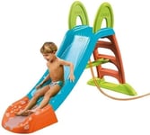 FEBER - Toboggan Aquatique Slide Plus, avec Tuyau d'Arrosage, Escalier Antidérapant, Résistance et Montage Facile, pour Les Enfants de 2 à 7 Ans, Famosa (FEL08000), Version Actuelle