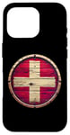 Coque pour iPhone 16 Pro Drapeau vintage de la Suisse vieilli Proud Swiss Patriot