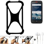 Cas de protection f. Crosscall Action-X3 + écouteurs phone parachoque Silicone 