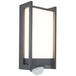 LUTEC ARCHITECTURAL QUBO VEGGHENGT LAMPE IP44 MØRK GRÅ