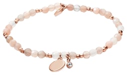 Fossil JA6945791 Women's Rose Gold-Tone Moonstone Beaded Jewellery