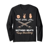 Rock Paper Scissors Nothing Beats Trap Shooting Long Sleeve T-Shirt