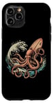 Coque pour iPhone 11 Pro Planche de surf Octopus Kraken Surf Board Ocean Surfer