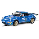 Scalextric Hornby Hobbies Ltd C4398 Porsche 911 Carrera RSR 3,0-Wallys Jeans Slot-Cars USA, Classic GT, Bleu, Échelle 1:32