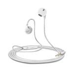 Ecouteurs Pour Iphone 11 Pro Max Avec Micro Réglage Kit Main Libre Intra Auriculaire Casque Universel Jack - Blanc